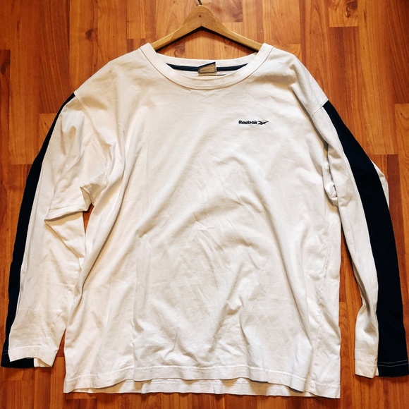 REEBOK WHITE LONGSLEEVE SHIRT - Picture 1 of 2